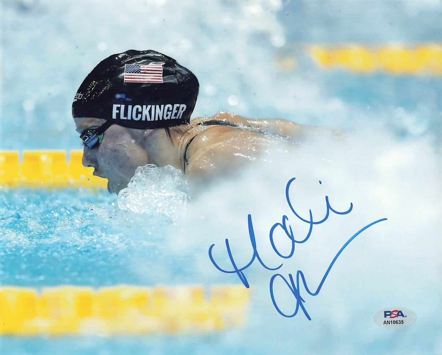 Hali Flickinger signed 8x10 photo PSA/DNA Autographed