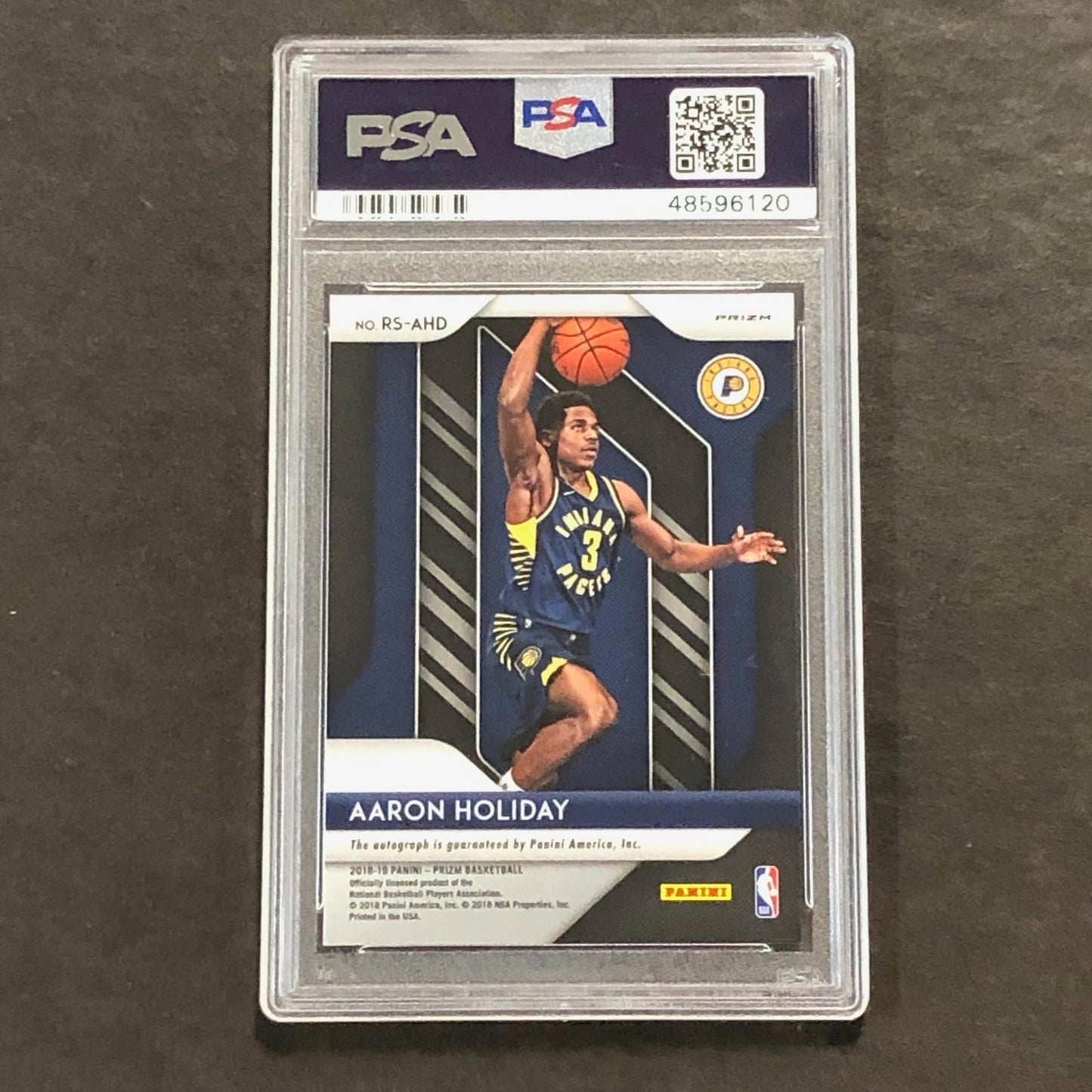 2018 Panini Prizm Aaron Holiday Rookie Signatures Choice Prizm # RSAHD PSA MINT