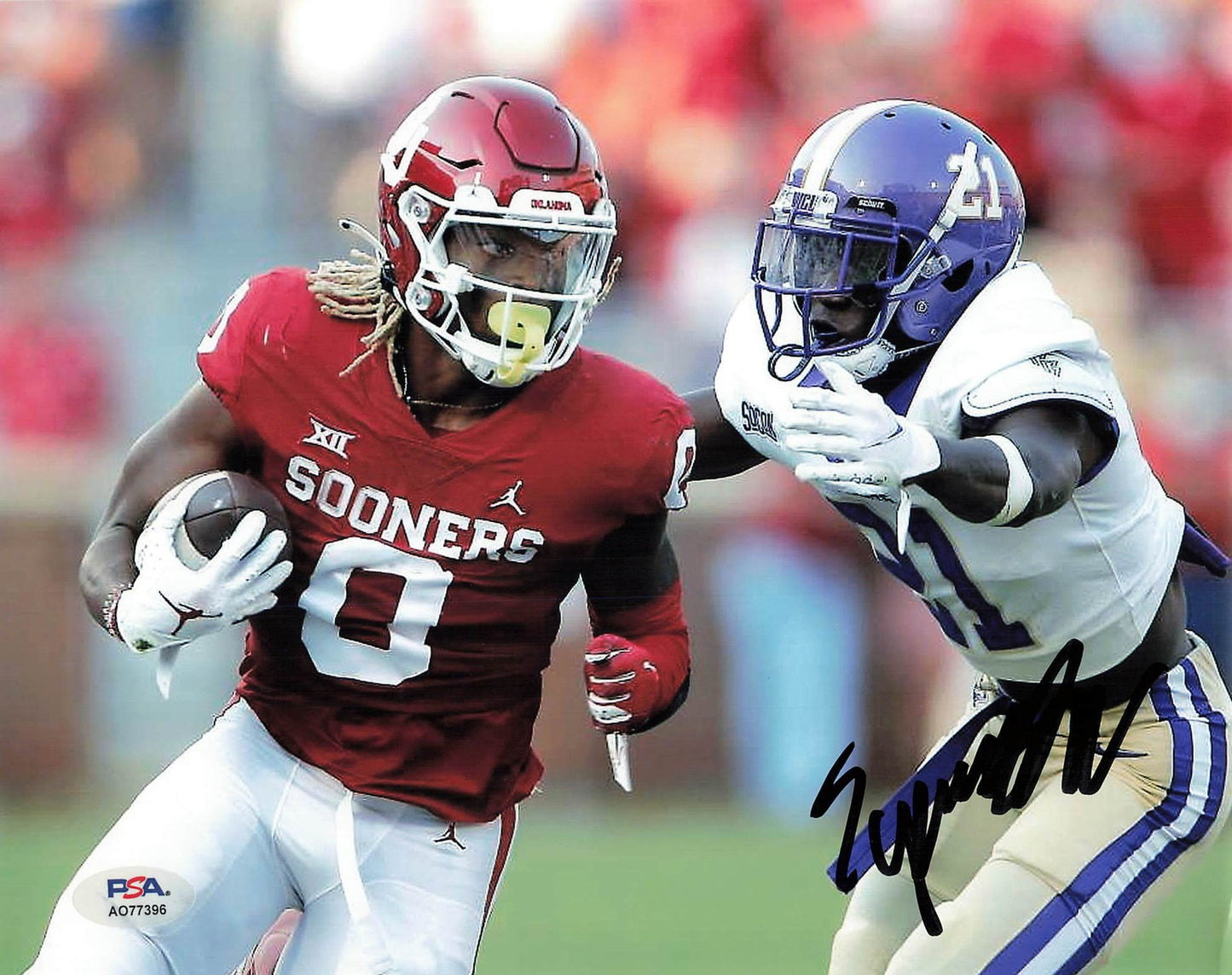 Eric Gray Signed 8x10 Photo PSA Oklahoma Sooners