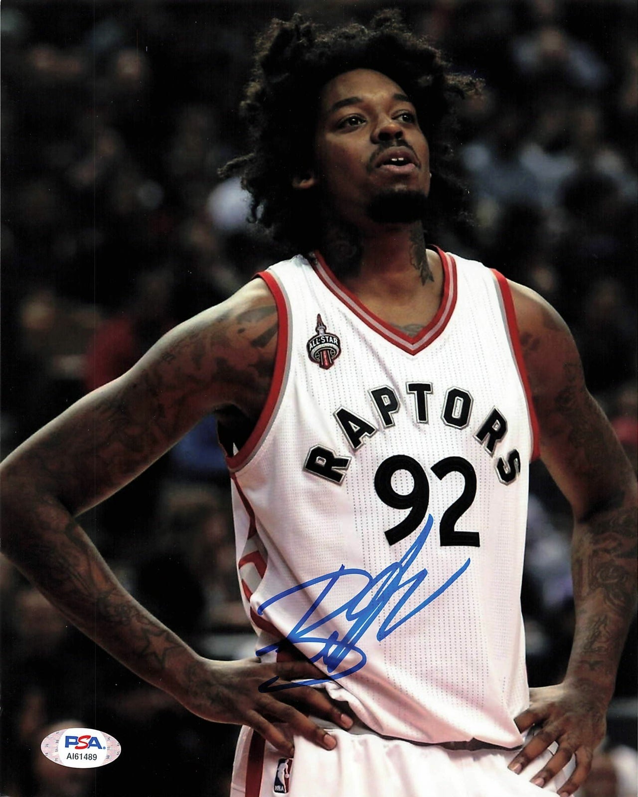 Lucas Nogueira signed 8x10 photo PSA/DNA Toronto Raptors Autographed