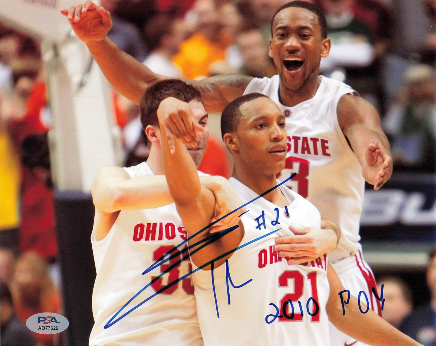 Evan Turner Signed 8x10 Photo PSA Ohio State Buckeyes