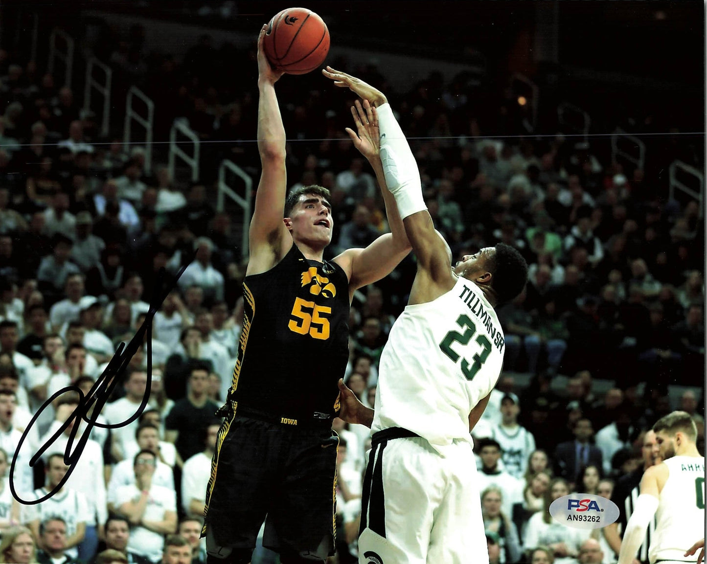 LUKA GARZA signed 8x10 photo PSA/DNA Autographed Iowa Hawkeyes