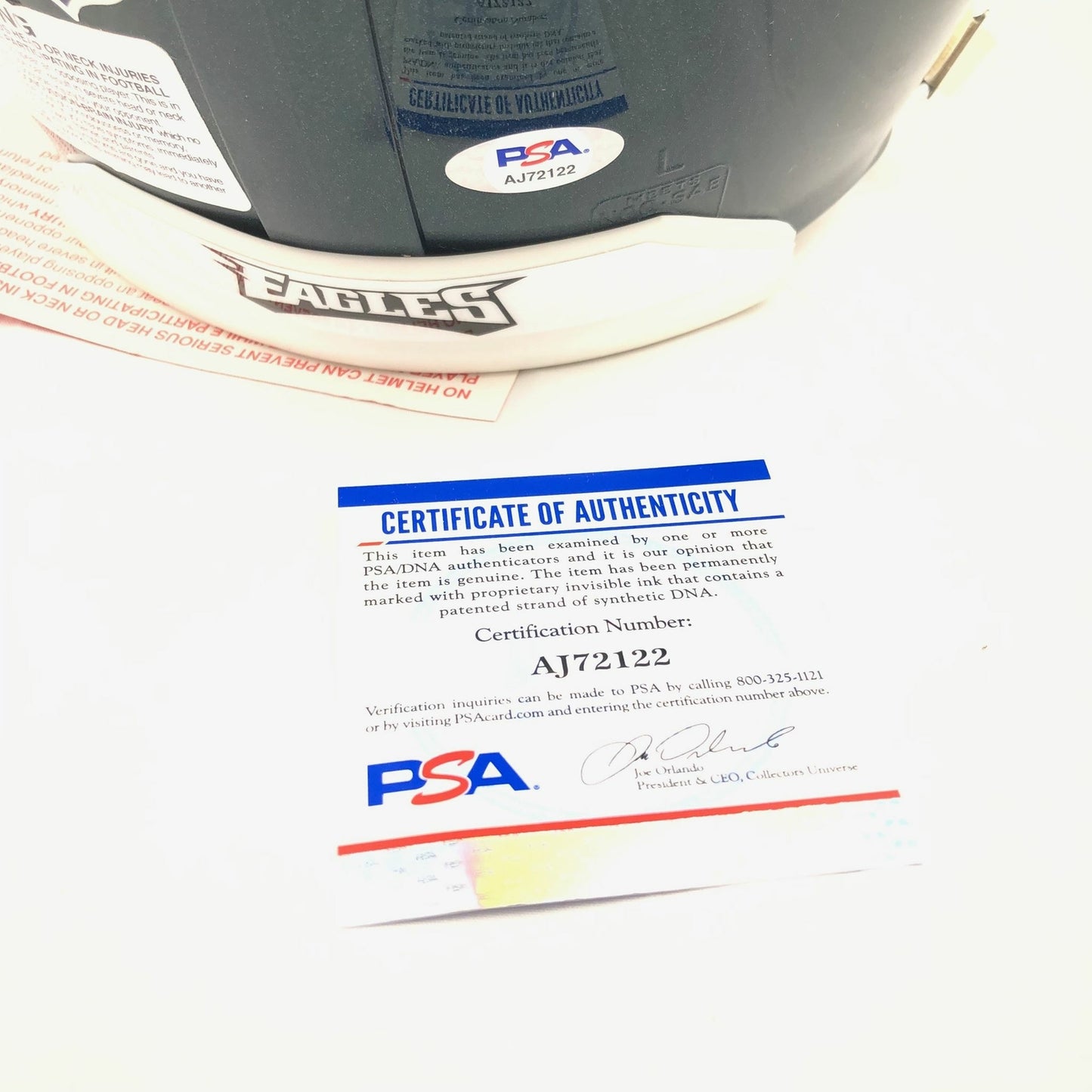 Carson Wentz Signed Full Size Helmet PSA/DNA Fanatics Philadelphia Eagles Autogr