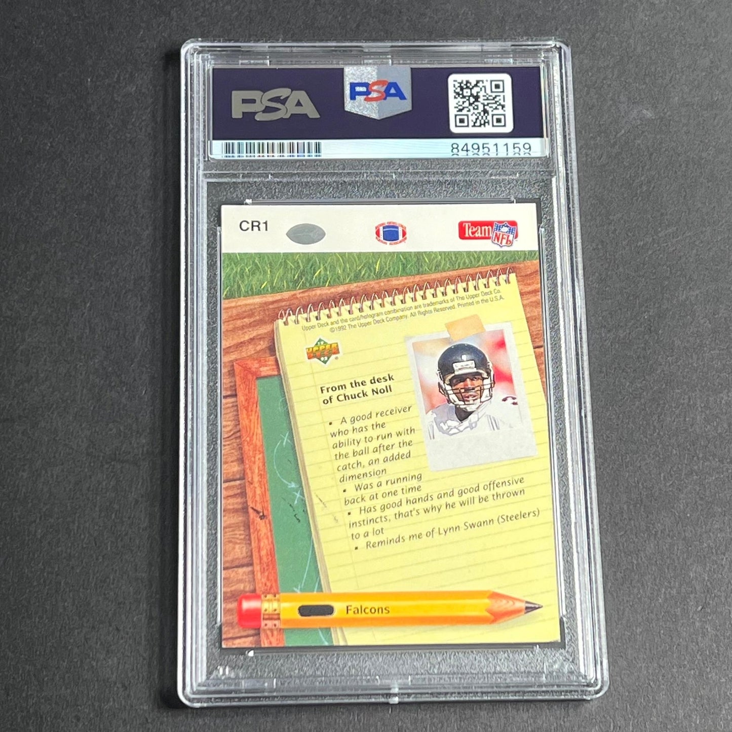 1992 Upper Deck Coaches Report #CR1 Signed Card Mike Pritchard AUTO PSA ATLANTA