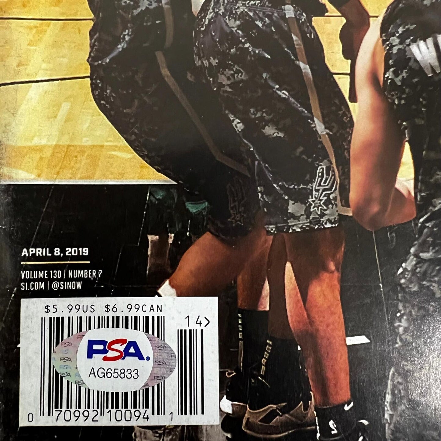 Giannis Antetokounmpo Signed Sports Illustrated Magazine PSA/DNA Milwaukee Bucks