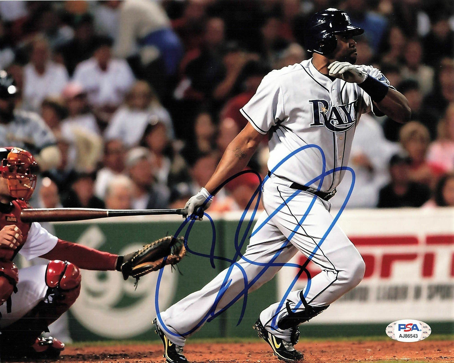 CLIFF FLOYD signed 8x10 photo PSA/DNA Autographed Tampa Bay Rays
