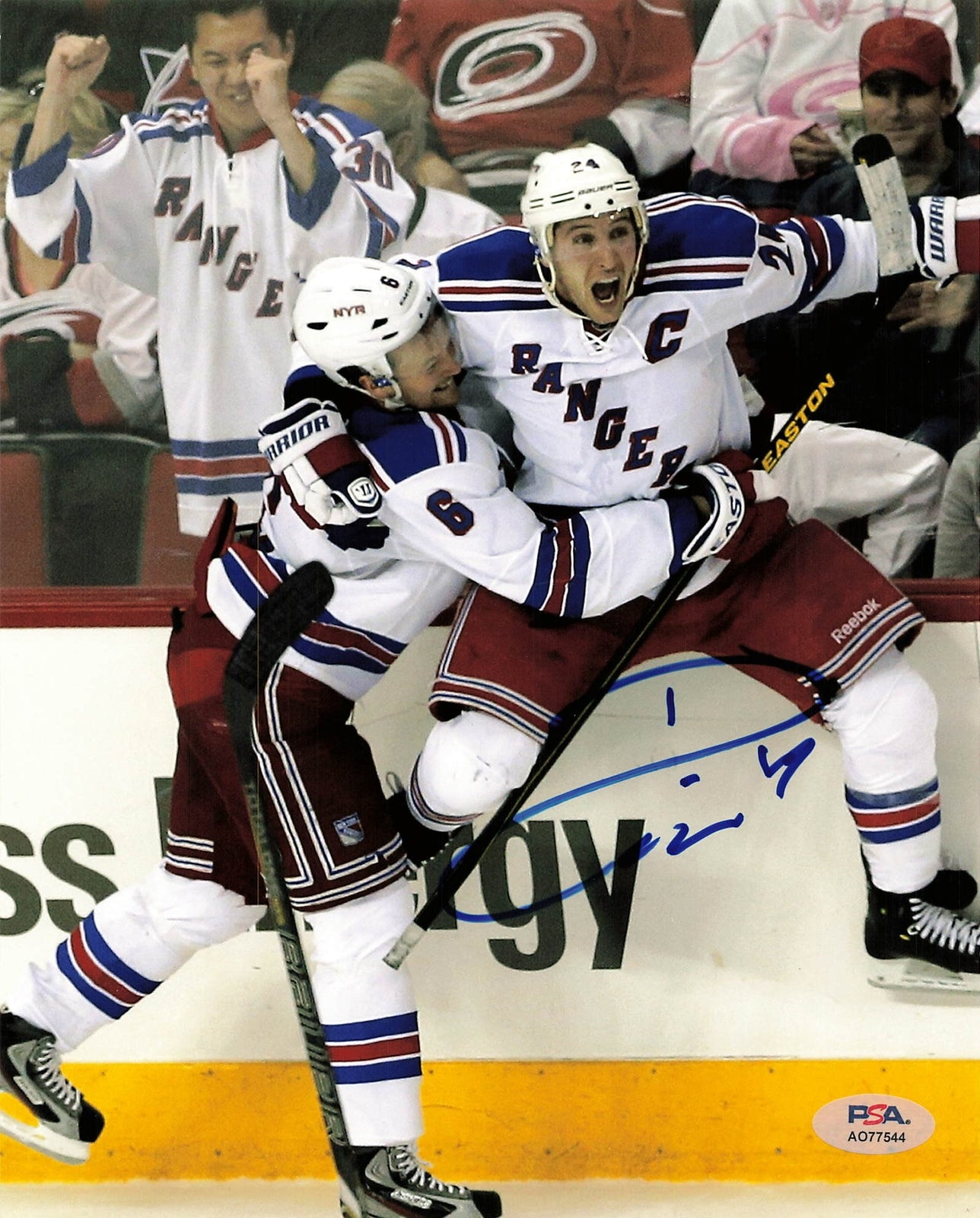 Ryan Callahan signed 8x10 Photo PSA/DNA Autographed New York Rangers