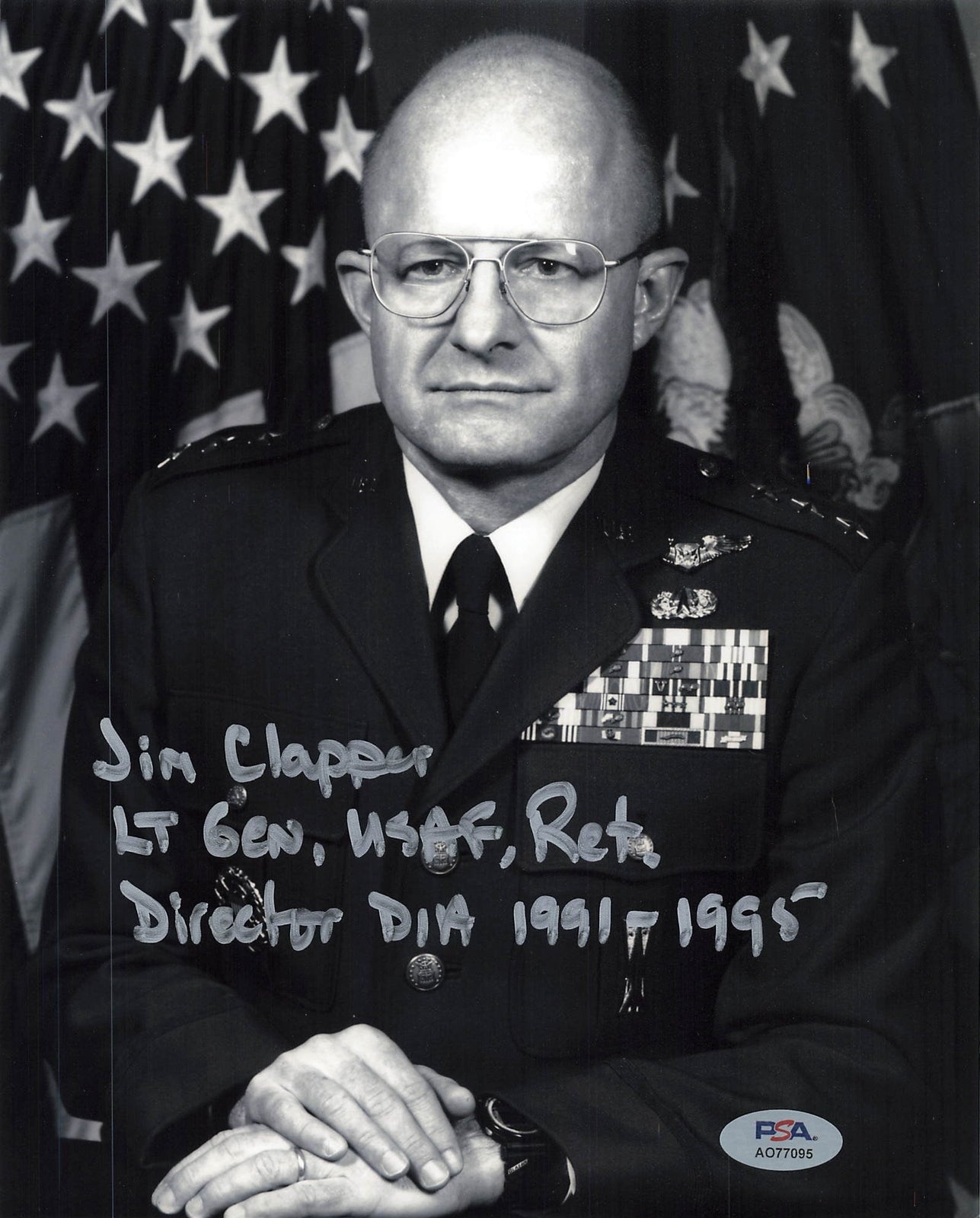 Jim Clapper signed 8x10 photo PSA/DNA Autographed Government