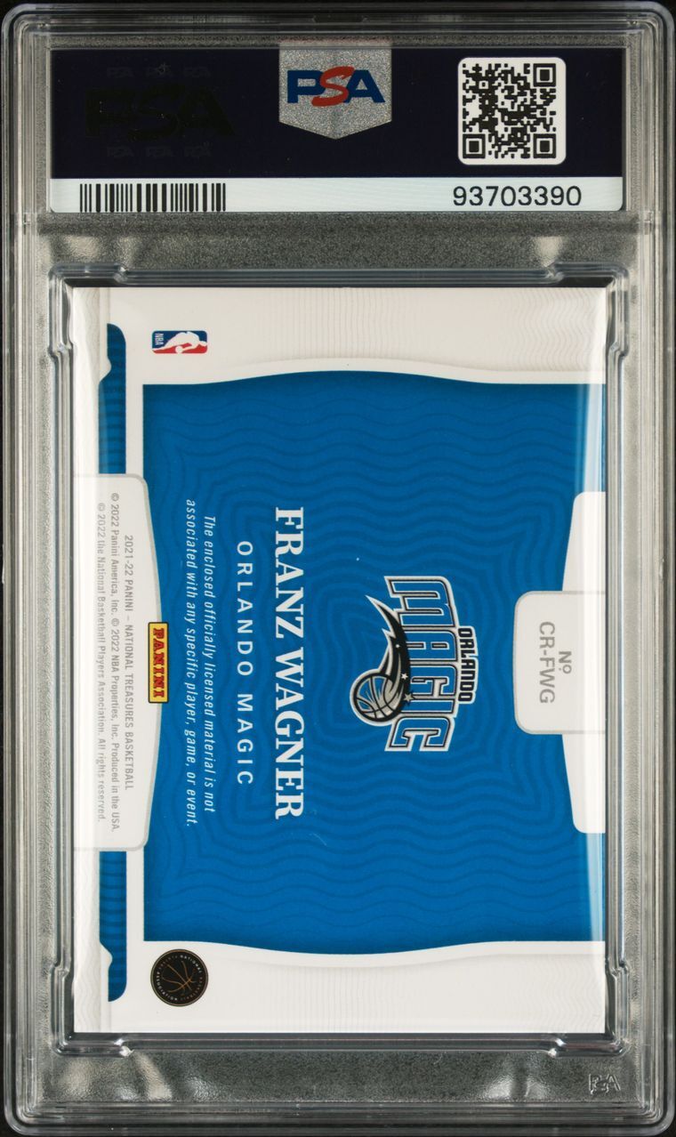 2021 Panini Prizm #310 Franz Wagner Signed Card Red Prizm Authentic AUTO 10 PSA