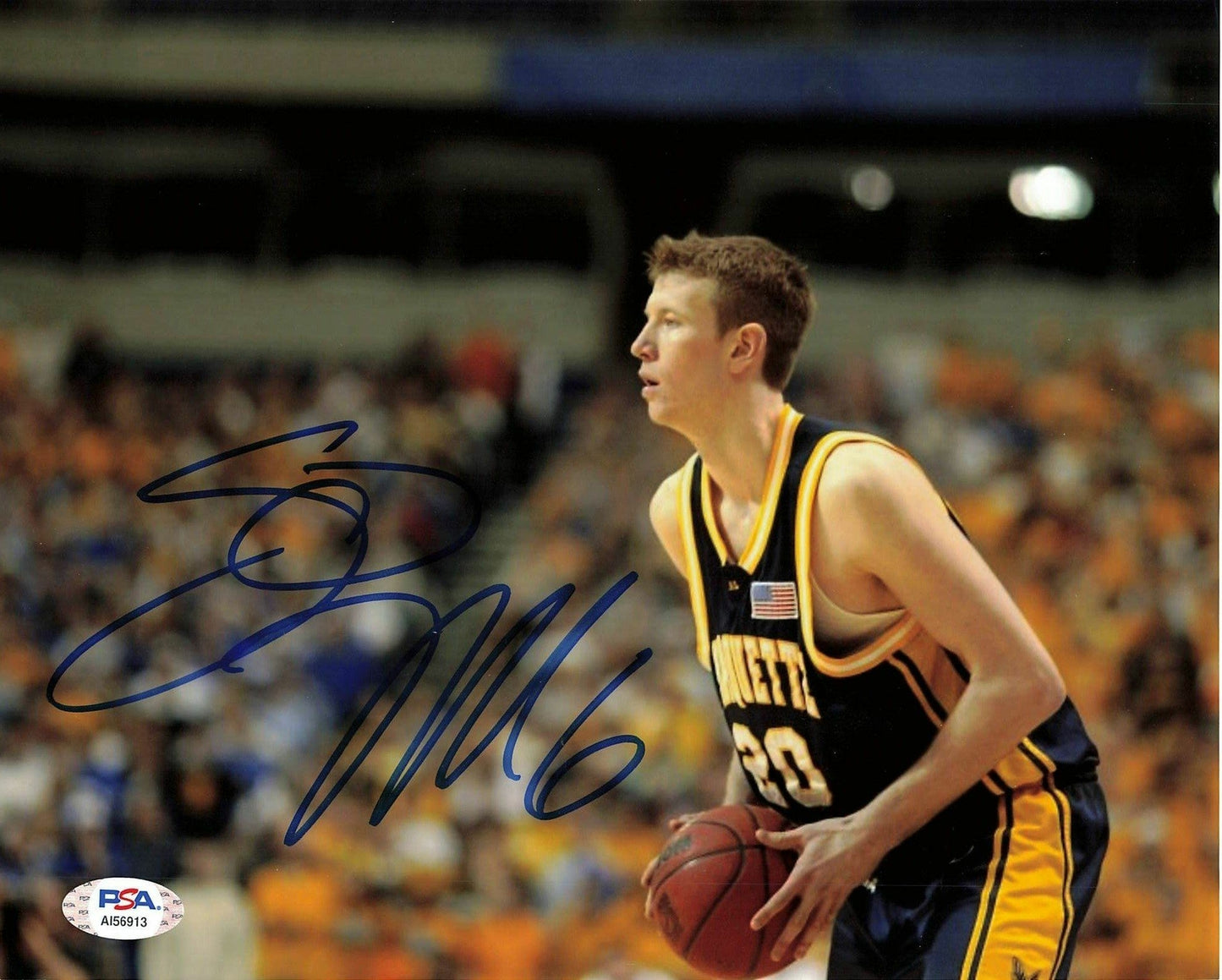 Steve Novak signed 8x10 photo PSA/DNA Marquette Golden Eagles Autographed
