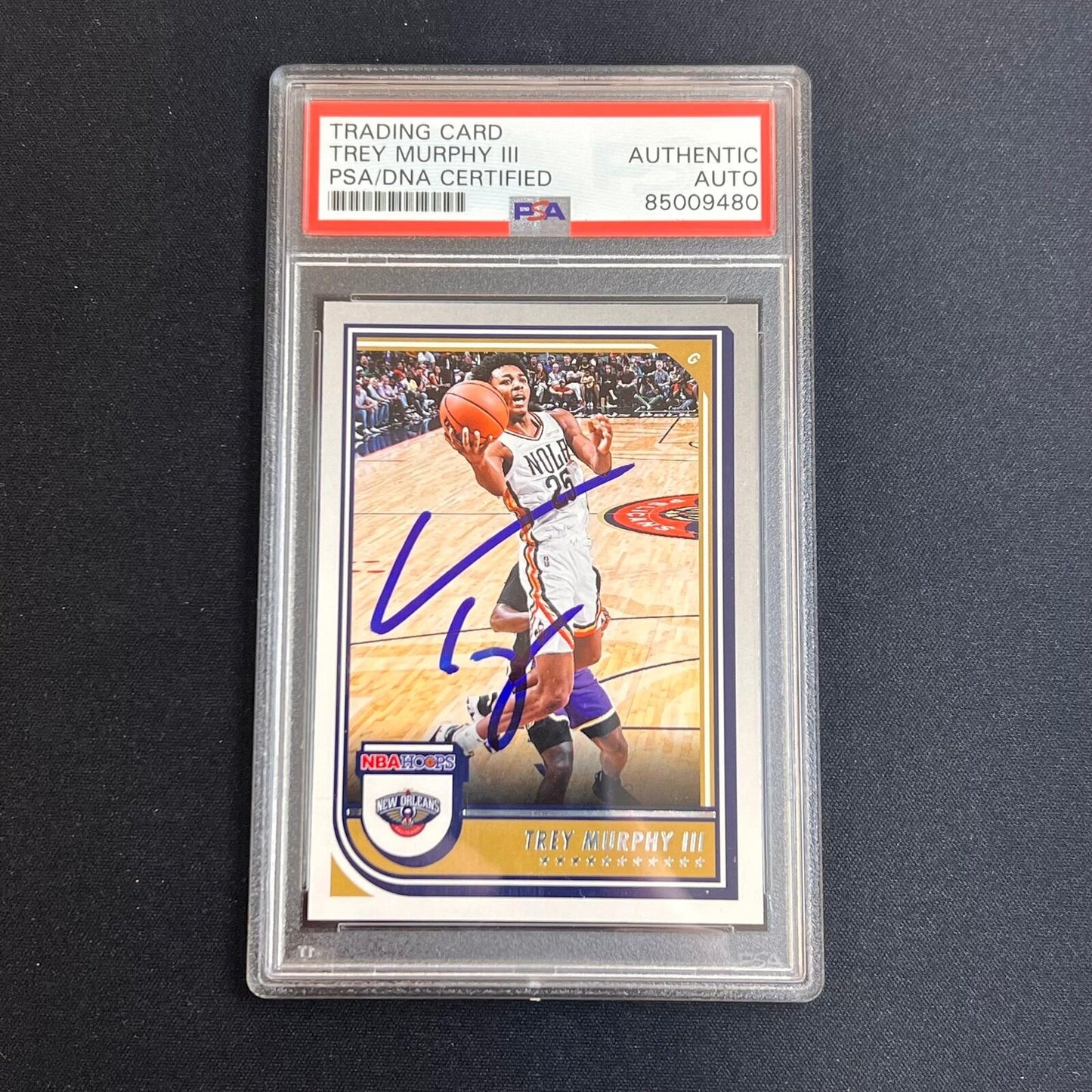 2023-2024 Panini Hoops #149 Trey Murphy III Signed Card Auto PSA Slabbed RC Peli