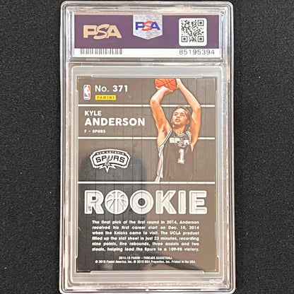2014-15 Panini Threads #371 Kyle Anderson Signed Rookie Card AUTO PSA/DNA Slabbe
