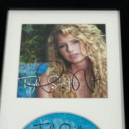 Taylor Swift Signed CD Cover Framed 1st Studio Album LOA AUTO PSA/DNA Taylor Swi