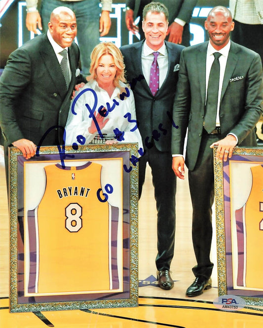 Rob Pelinka signed 8x10 photo PSA/DNA Lakers Autographed