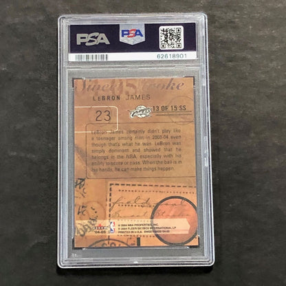 2004 Fleer Sweet Sigs #13 Lebron James PSA 9 MINT Sweet Stroke