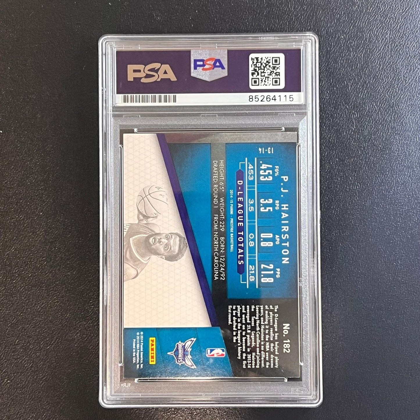 2014-15 Panini Prestige #182 PJ Hairston Signed Card AUTO PSA/DNA Slabbed RC Hor
