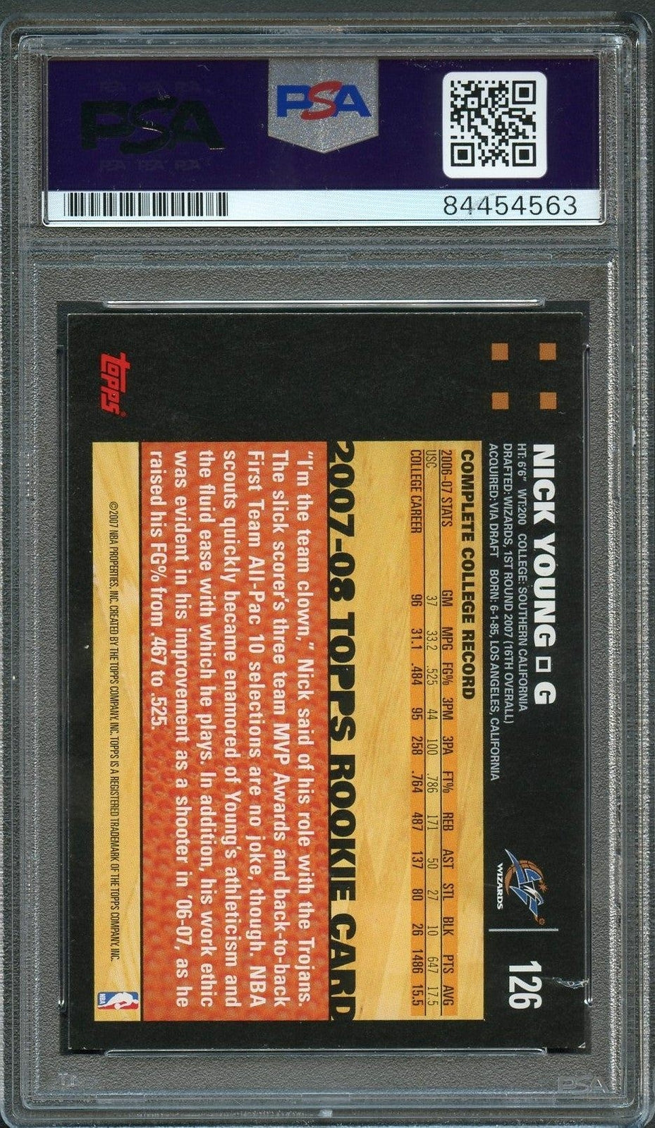 2007 Topps 50th Anniversary #114 Mike Conley Jr signed Auto Card PSA Slabbed RC