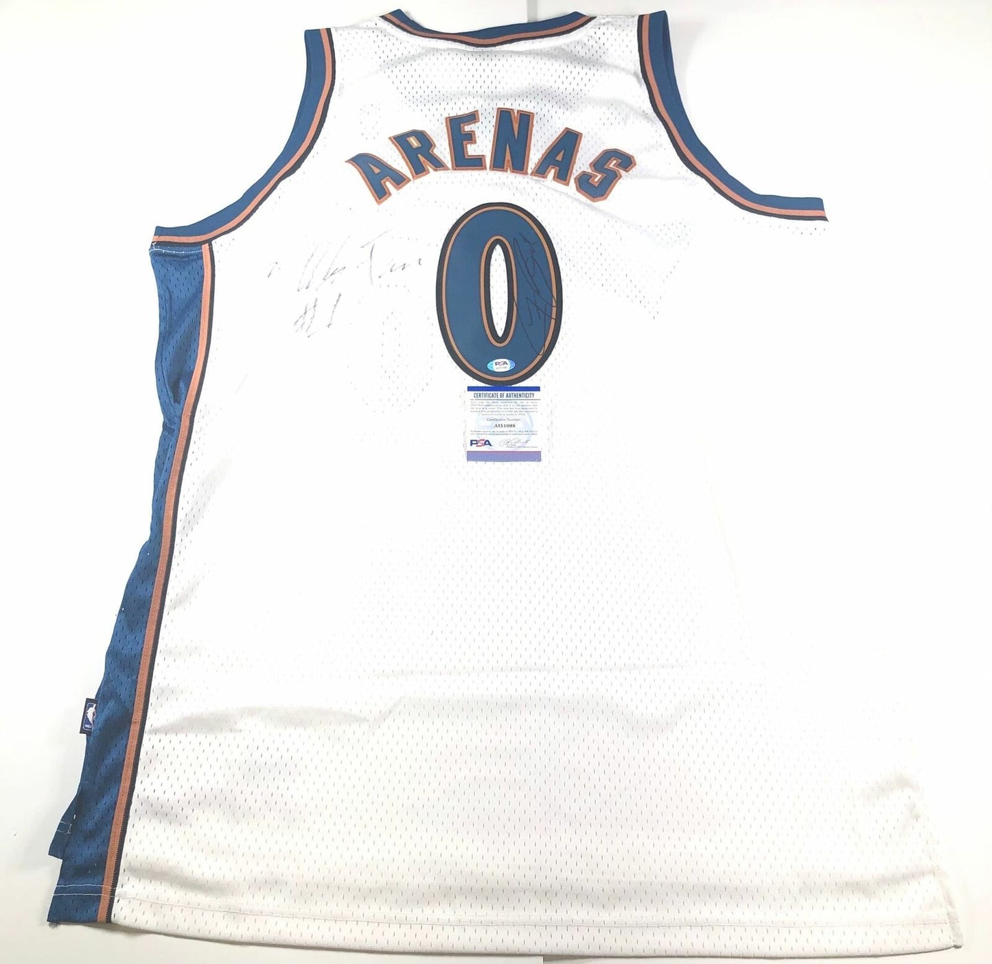 Gilbert Arenas Signed Jersey PSA/DNA Washington Wizards Autographed