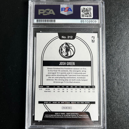 2020-21 Panini NBA Hoops #212 Josh Green Signed Card AUTO PSA Slabbed RC Maveric