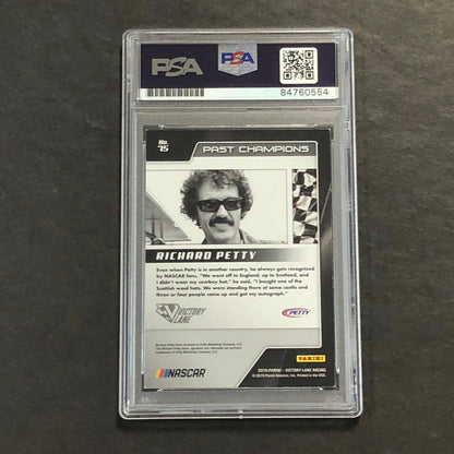 2019 Panini Victory Lap #75 Richard Petty Signed Card AUTO 10 PSA Slabbed Nascar