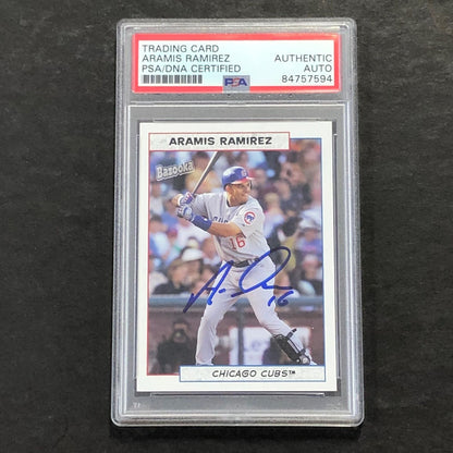 2005 Topps Bazooka #2 Aramis Ramirez Card PSA Slabbed Auto Cubs