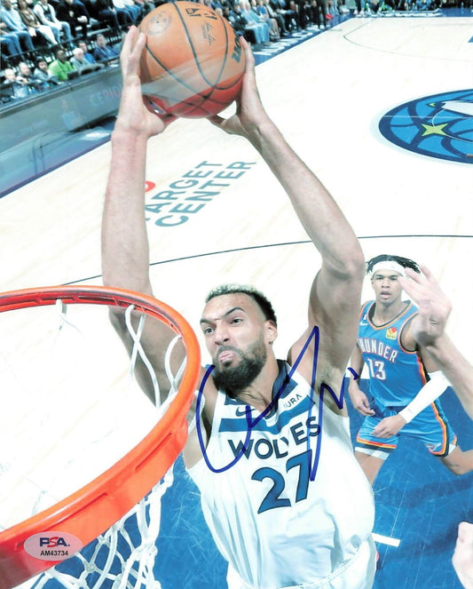 Rudy Gobert signed 8x10 photo PSA/DNA Minnesota Timberwolves Autographed