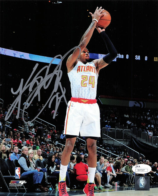 Kent Bazemore signed 8x10 photo JSA Atlanta Hawks Autographed