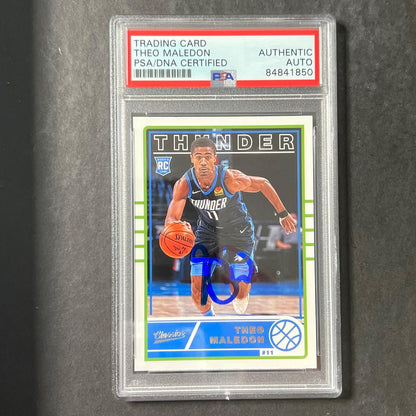 2020-21 Panini Chronicles Classic #642 Theo Maledon Signed Card AUTO PSA/DNA Sla