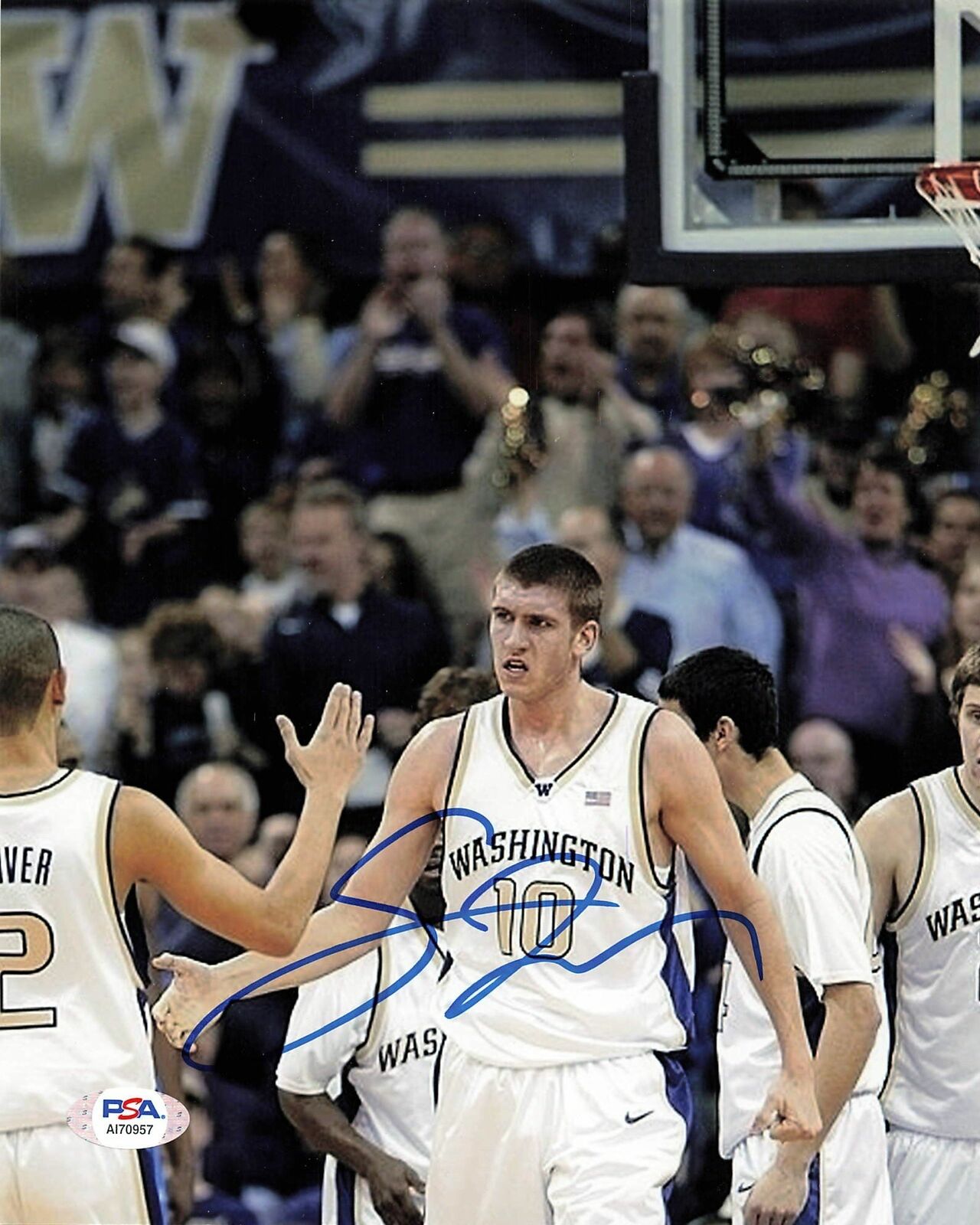 Spencer Hawes signed 8x10 photo PSA/DNA Washington Huskies Autographed