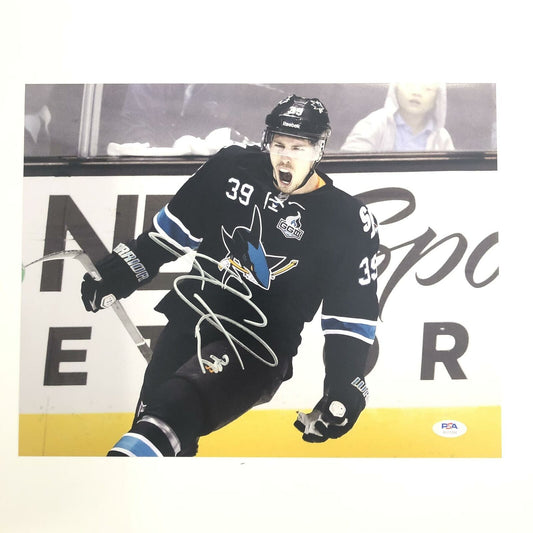 Logan Couture signed 11x14 photo PSA/DNA San Jose Sharks Autographed