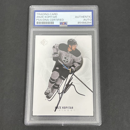 2020 Sp Hockey #92 Anze Kopitar Signed Card Auto PSA Kings