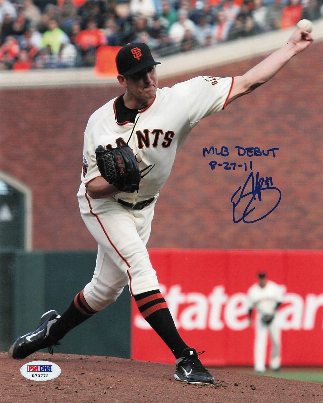 Eric Surkamp signed 8x10 photo PSA/DNA San Francisco Giants Autographed