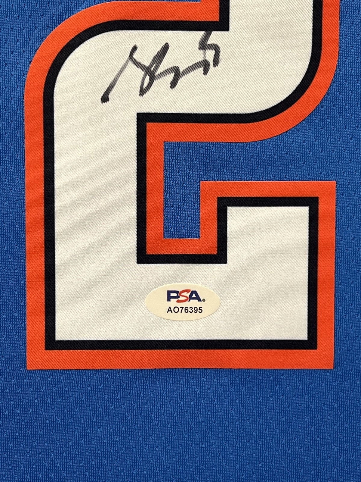 Shai Gilgeous-Alexander Signed Jersey Framed PSA Thunder Autographed