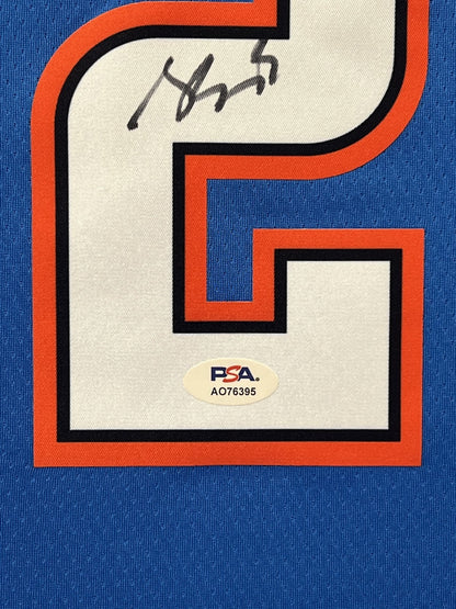 Shai Gilgeous-Alexander Signed Jersey Framed PSA Thunder Autographed