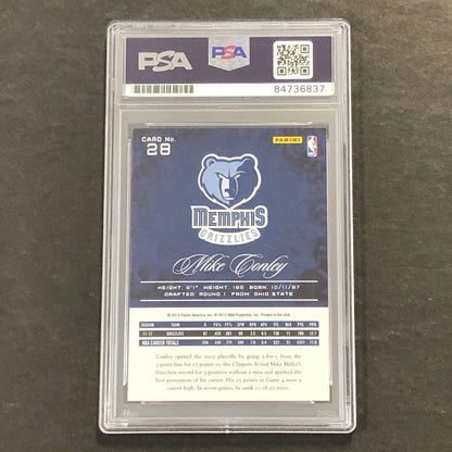 2012-13 Panini Prestige #28 Mike Conley signed Auto Card PSA/DNA Slabbed Grizzli