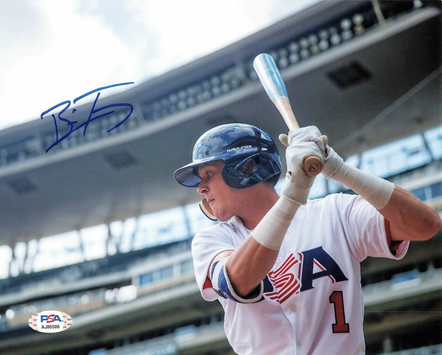 BRICE TURANG signed 8x10 photo PSA/DNA Milwaukee Brewers Autographed