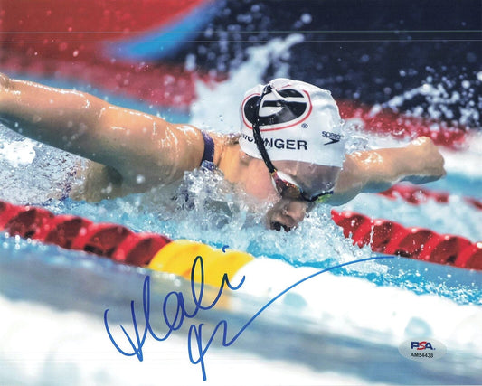 Hali Flickinger signed 8x10 photo PSA/DNA Autographed