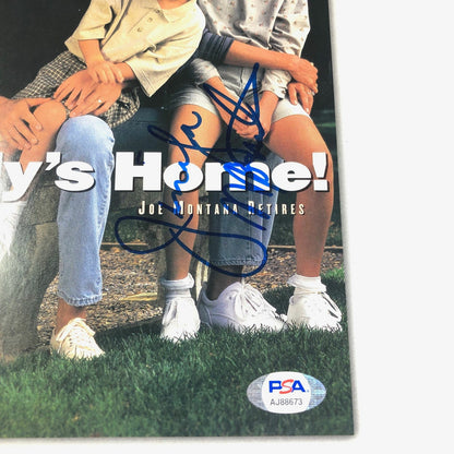 JOE MONTANA Signed SI Magazine PSA/DNA 49ers Autographed No Label