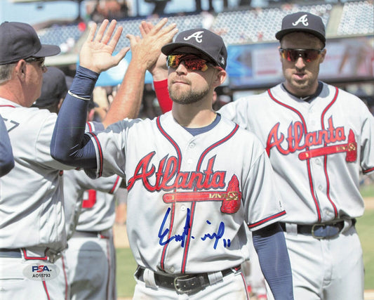 ENDER INCIARTE signed 8x10 photo PSA/DNA Atlanta Braves Autographed