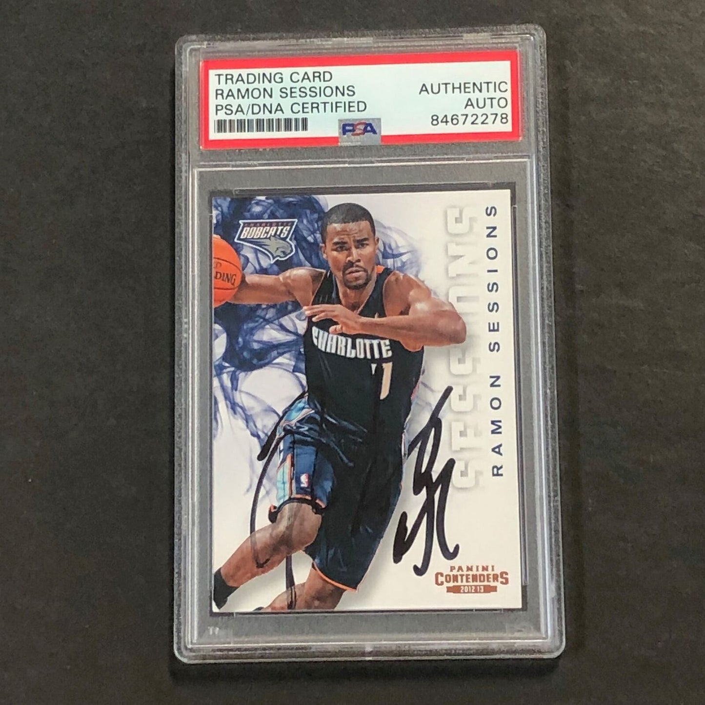 2012-13 Panini Contenders #40 Ramon Sessions Signed AUTO PSA Slabbed Bobcats