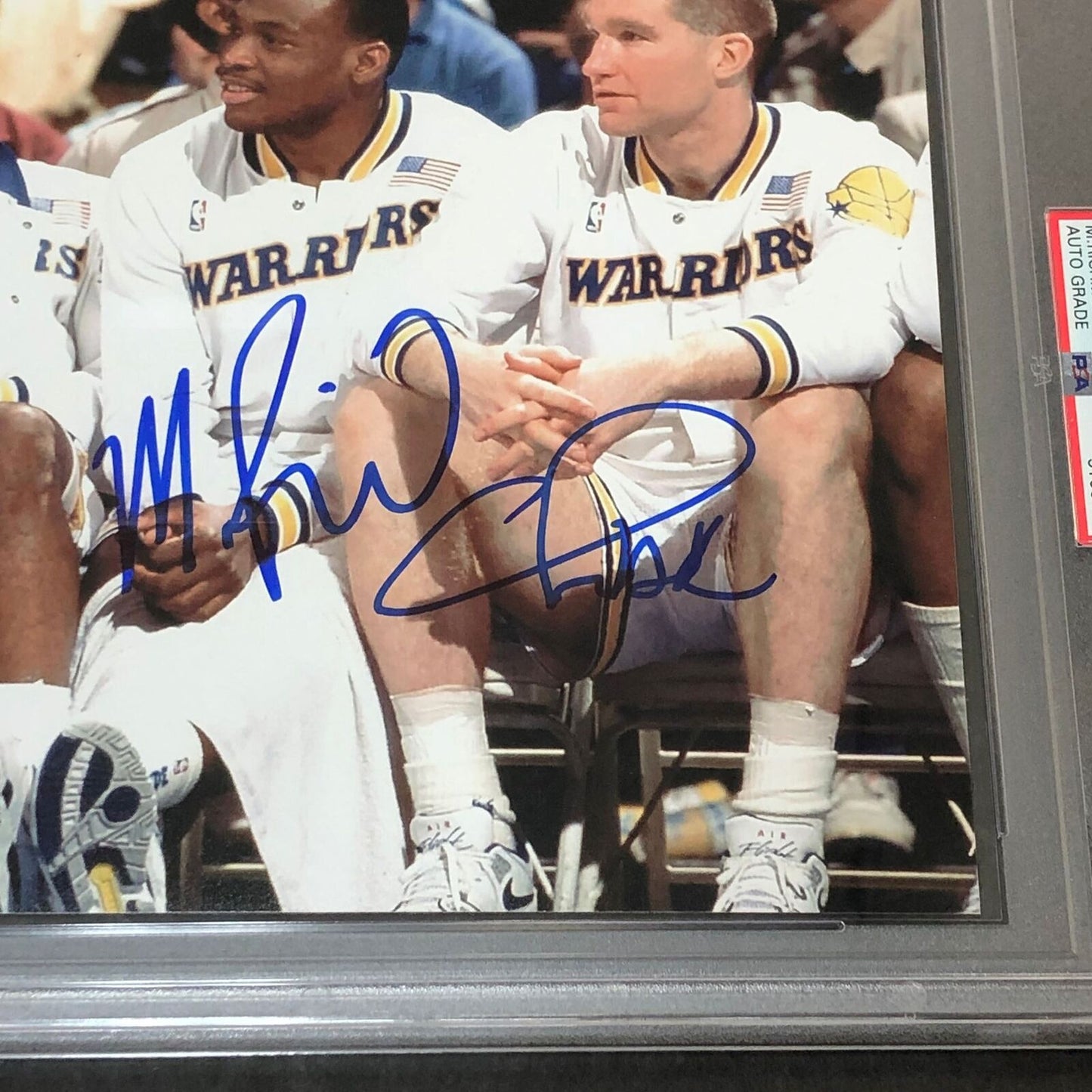 Chris Mullin Tim Hardaway Mitch Richmond signed 8x10 photo PSA/DNA Encapsulated