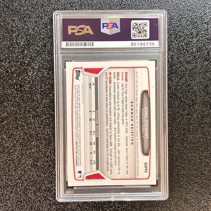 2013 Topps Bowman #BDPP2 Kohl Stewart Signed Card PSA AUTO GRADE 10 Slabbed Twin