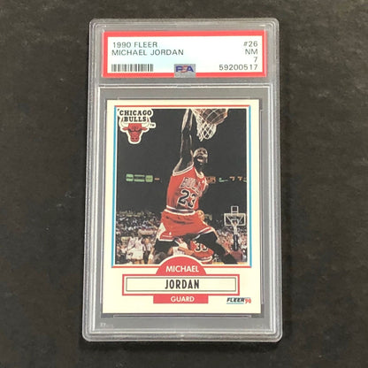 1990 Fleer #26 Michael Jordan PSA 7 NM Bulls