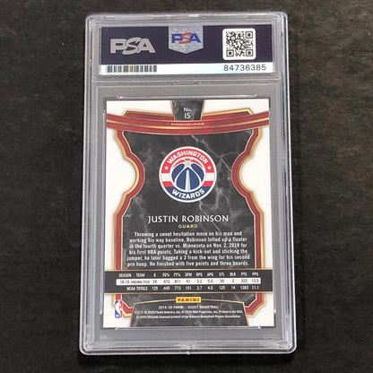2019-20 Panini Select #15 JUSTIN ROBINSON Signed Rookie Card AUTO PSA Slabbed RC