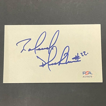 Rolando Blackman Signed Index Card PSA AUTO Mavericks Autographed