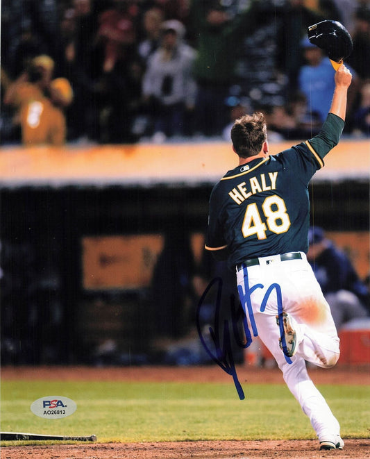 Ryon Healy signed 8x10 Photo PSA/DNA Oakland Athletics