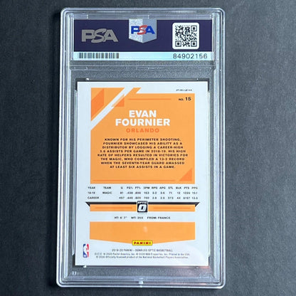 2019-20 Panini Optic #15 Evan Fournier Signed Card AUTO PSA Slabbed Magic
