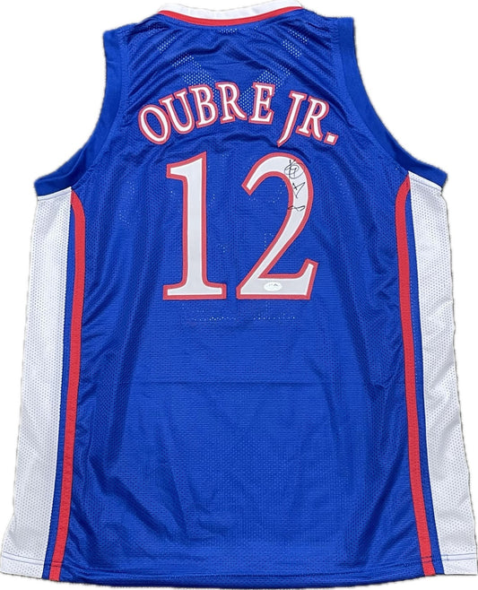Kelly Oubre Jr. Signed Jersey PSA Kansas Jayhawks Autographed