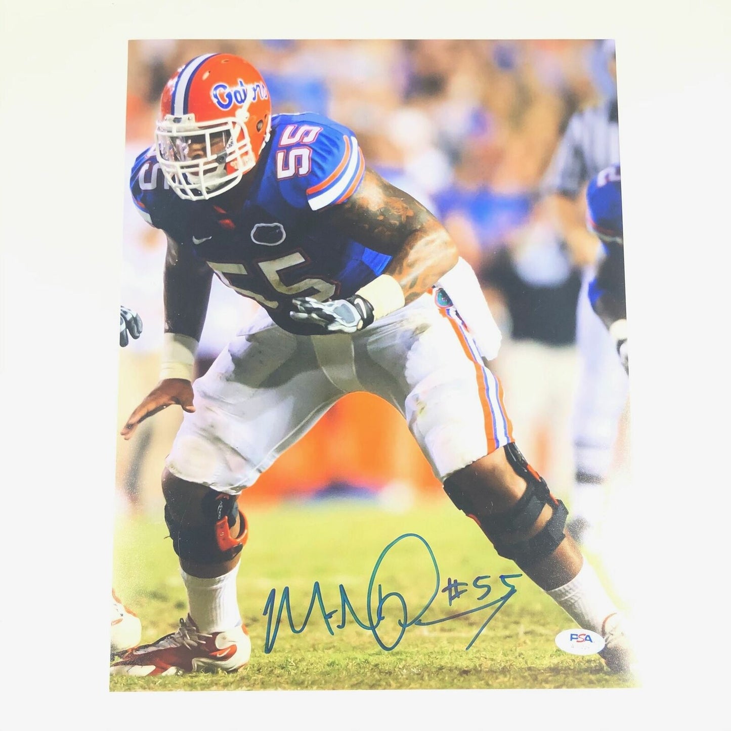 MAURKICE POUNCEY signed 11x14 photo PSA/DNA Florida Gators Autographed