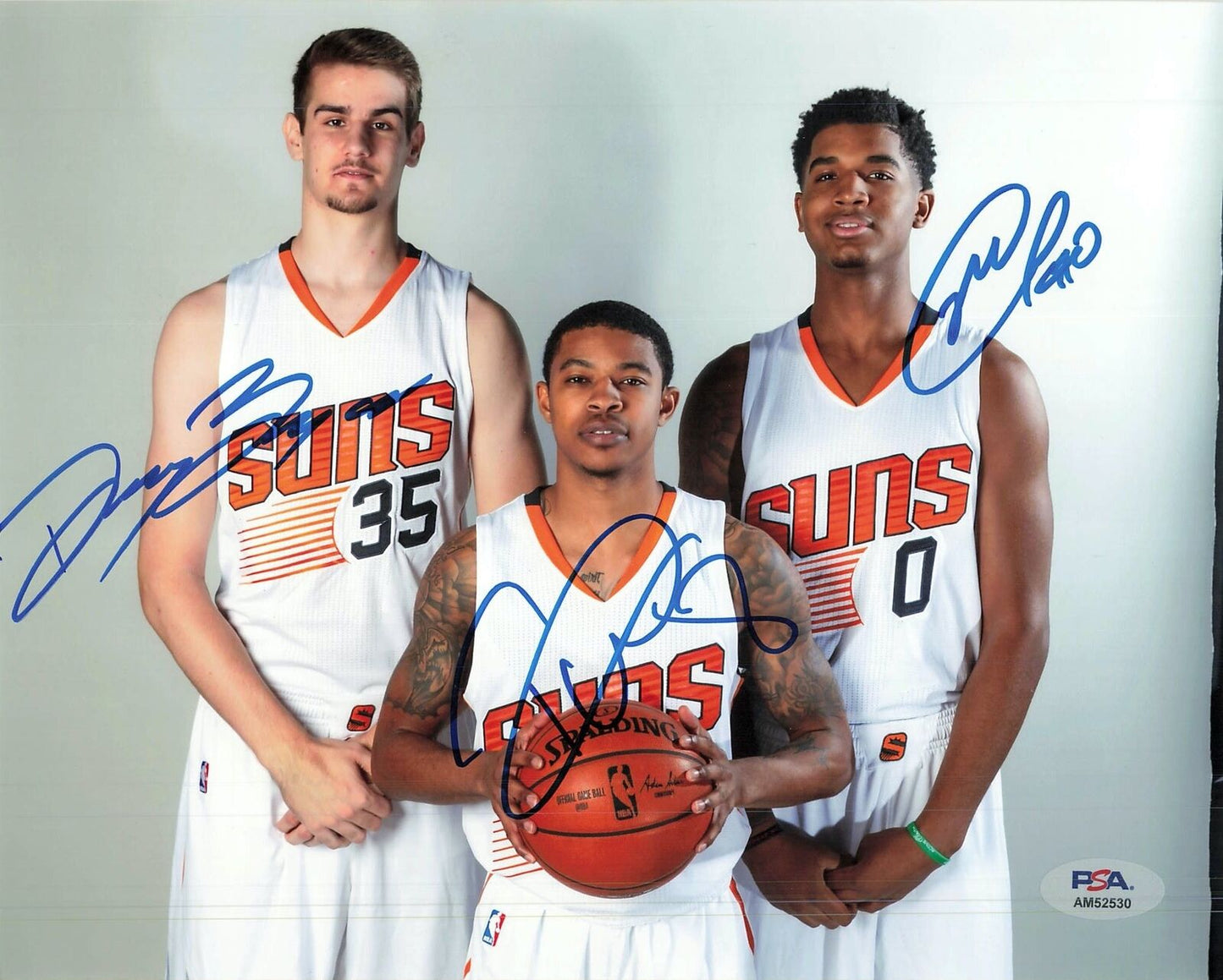 TYLER ULIS, DRAGAN BENDER, MARQUESE CHRISS signed 8x10 photo PSA/DNA Phoenix Sun